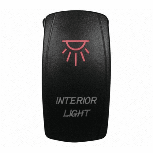 DragonFire Racing Laser-Etched Dual LED Interior Light Switch (Red) DragonFire Racing Laser-Etched Dual LED Interior Light Switch (Red)