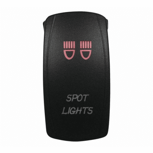 DragonFire Racing Laser-Etched Dual LED Spotlight Switch (Red) DragonFire Racing Laser-Etched Dual LED Spotlight Switch (Red)
