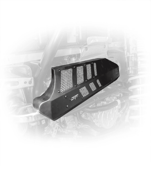 DRT Polaris RZR Turbo R 2022+ Aluminum Headpipe Shield DRT Polaris RZR Turbo R 2022+ Aluminum Headpipe Shield