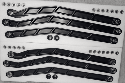 Elektric | 2017+ Can-am Maverick X3 | 72" | High Clearance Radius Rods - Black - RRL210025