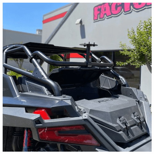 Factory UTV Polaris RZR Pro R 4 Dual Clamp Spare Tire Mount Factory UTV Polaris RZR Pro R 4 Dual Clamp Spare Tire Mount