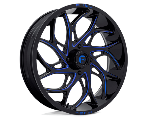 Fuel D778 Runner UTV Wheel | 18" | 20" | 22" | 24" - Gloss Black Milled Candy Blue - D778
