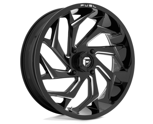 Fuel D753 Reaction UTV Wheel | 18" | 20" | 22" | 24" - Gloss Black Milled Fuel D753 Reaction UTV Wheel | 18" | 20" | 22" | 24" - Gloss Black Milled
