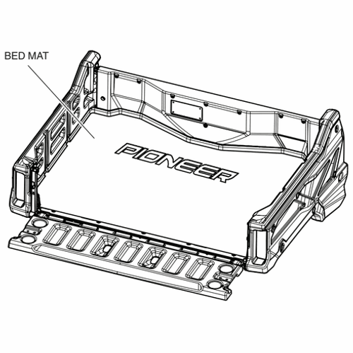 Genuine Honda Bed Mat for Pioneer 1000-3 | 1000-6 - 0SP42-HL4-202