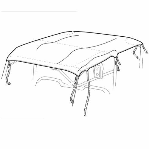 Genuine Honda Bimini Top for Pioneer 1000-6 - Black Genuine Honda Bimini Top for Pioneer 1000-6 - Black