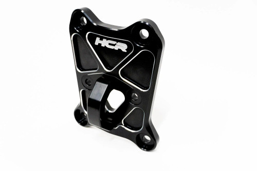 HCR billet 6061 aluminum radius rod plate with integrated D-Ring for Polaris RZR Pro-R and Turbo-R.