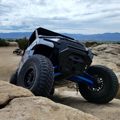 HCR Racing Exit long travel kit for Ranger XP 1000 with high-clearance arms, wider stance, and USA-made Exit shocks.