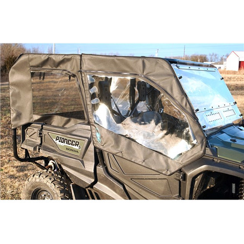Honda Pioneer 1000-5 Front/Back Soft Door Kit w/ Mid Cab and rear Windows - HO-10005-DRW01