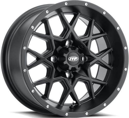ITP | Hurricane Matte Black Wheel - 12" | 14" | 15" | 16" | 18" | 20" ITP | Hurricane Matte Black Wheel - 12" | 14" | 15" | 16" | 18" | 20"