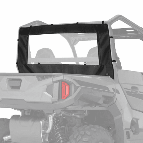 Polaris General XP 1000 PVC Soft Rear Windshield - B0110-10701BK