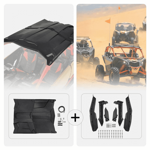 Can-Am Maverick X3 Hard Roof And Mud Fender Flares Can-Am Maverick X3 Hard Roof And Mud Fender Flares