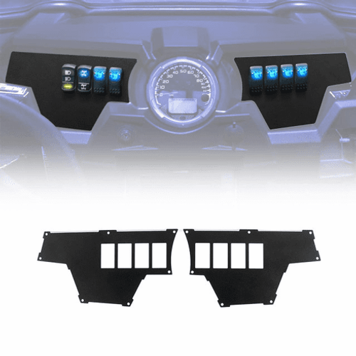 Polaris RZR XP 1000 8 Switch Aluminum Dash Panel Set