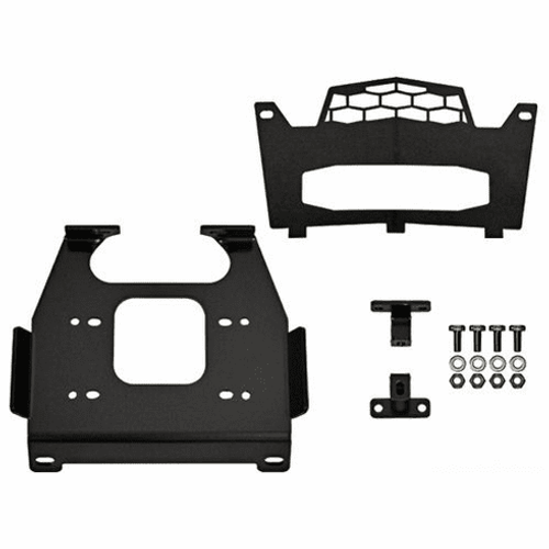 Super ATV Polaris RZR 1000|RZR 900|RZR XP Turbo Winch Mounting Plate - WM-P-XPT-00