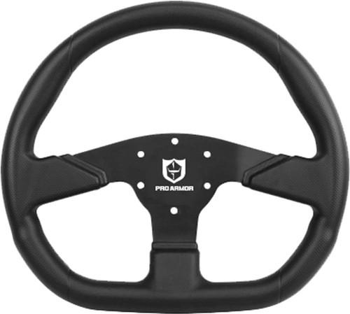 Pro Armor D-Shape Steering Wheel - A19UZ283BL