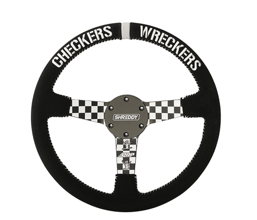 PRP X Shreddy Checkered Deep Dish Steering Wheel