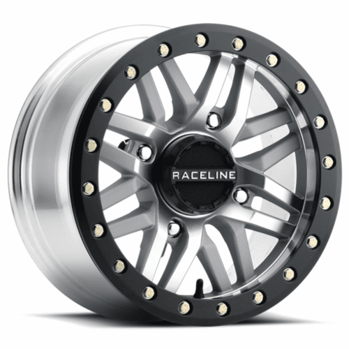 Raceline | A91 Ryno BeadLock Black & Machined Wheel - 14" | 15" Raceline | A91 Ryno BeadLock Black & Machined Wheel - 14" | 15"