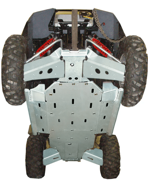 Ricochet|2008-2014 Polaris RZR S 800|Complete Skid Plate Set - 7666F-S