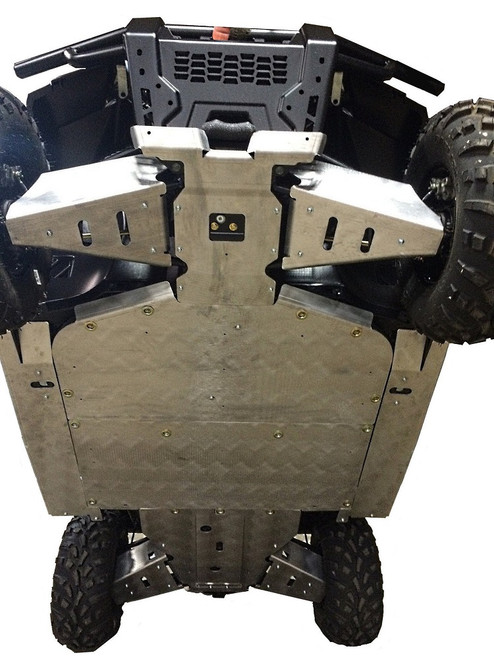 Ricochet Polaris Ranger XP 1000 - 10 - Piece Complete Aluminum or UHMW Skid Plate Set - RICO-7667FB