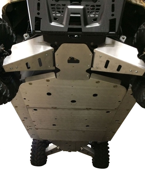 Ricochet Polaris Ranger XP 1000 Crew - 13 Piece Complete Aluminum or UHMW Skid Plate Set - RIC-7880F