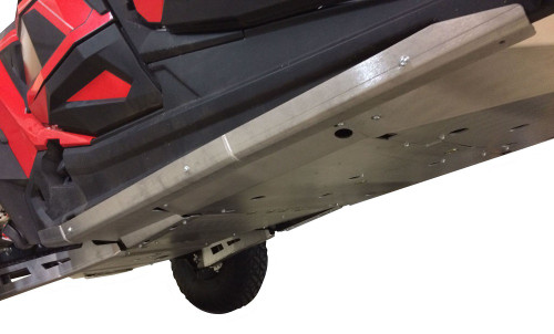 Ricochet Polaris RZR XP-4 Turbo S|2-Piece Aluminum Rock Slider Set - rico-786FBB