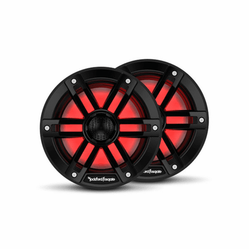 Rockford Fosgate M1 6.5" Color Optix Marine 2-Way Speakers (Black) Rockford Fosgate M1 6.5" Color Optix Marine 2-Way Speakers (Black)
