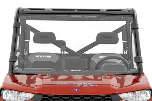 Rough Country Scratch Resistant Poly Full Windshield for Polaris Ranger XP 900 / XP 1000 / 1000 Rough Country Scratch Resistant Poly Full Windshield for Polaris Ranger XP 900 / XP 1000 / 1000