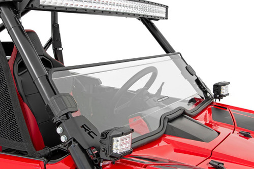 Rough Country Scratch Resistant Poly Half Windshield for Honda Talon Rough Country Scratch Resistant Poly Half Windshield for Honda Talon