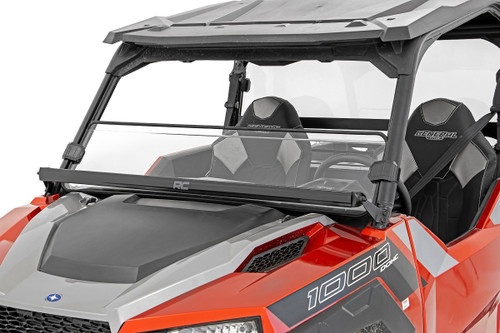 Rough Country Scratch Resistant Poly Half Windshield for Polaris General / General 4