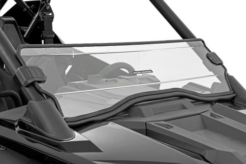 Rough Country Scratch Resistant Poly Half Windshield for Polaris RZR Pro XP / Pro XP 4 Rough Country Scratch Resistant Poly Half Windshield for Polaris RZR Pro XP / Pro XP 4