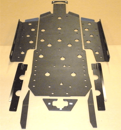 Trail Armor|2011-2014 Polaris RZR XP 900|Full Skids w/ Slider Nerfs Extended Rear Coverage - TA012FULLSKIDEC-RZR900-BK