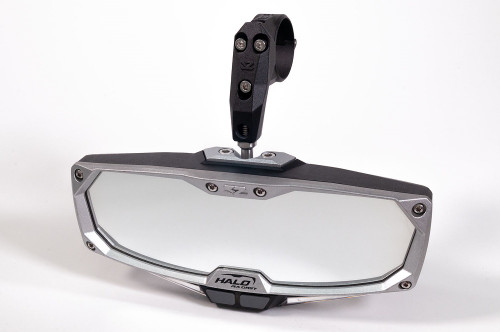 Seimik Halo-RA LED Rearview Mirror with Cast Aluminum Bezel for 1.75" Round Tube