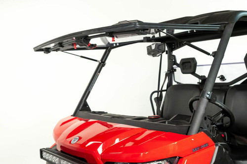 Seizmik Can-Am Defender Flip-Up Vented Windshield (Scratch Resistant Polycarbonate) - 50-50247KIT