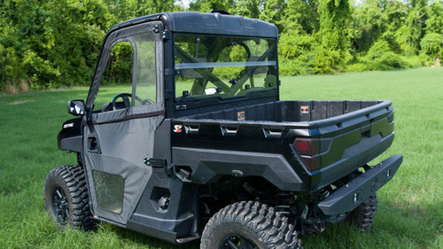 Seizmik Polaris Full Size Pro-Fit Ranger Hard Rear Folding Windshield (UV Resistant Polycarbonate) - 50-32001KIT