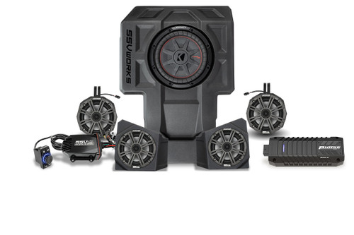 SSV Works 5-Speaker Kicker Audio-Kit for 20-23 Kawasaki KRX 1000 2-Seater - 220-KX-Q5K2