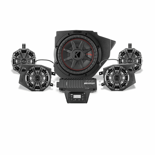SSV Works Complete Kicker 5-Speaker Plug-&-Play Kit for 14-23 Polaris RZR - 220-RZ34-Q5K3