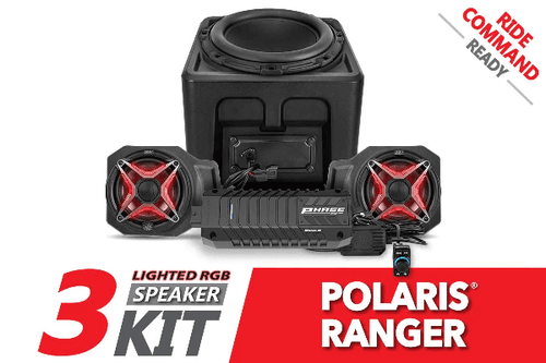 SSV|Polaris Ranger XP1000 Lighted 3-Speaker Audio System FOR RIDE COMMAND SSV|Polaris Ranger XP1000 Lighted 3-Speaker Audio System FOR RIDE COMMAND