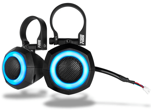 SSV | Universal | 1" Cage Pod Tweeters w/ RGB Ring FOR UTV Audio Systems - 240-UTL-TWTR