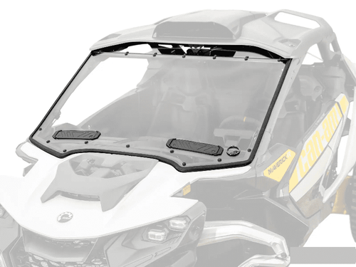 Super ATV|2024+ Can-am Maverick R|Scratch Resistant Full Vented Windshield - WS-CA-MAVR-V-70