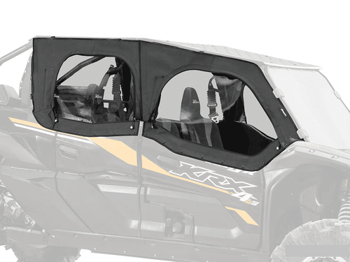 Super ATV|2023+ Kawasaki Teryx KRX 1000 4|Primal Soft Cab Enclosure Upper Doors - SE-K-KRX4-001