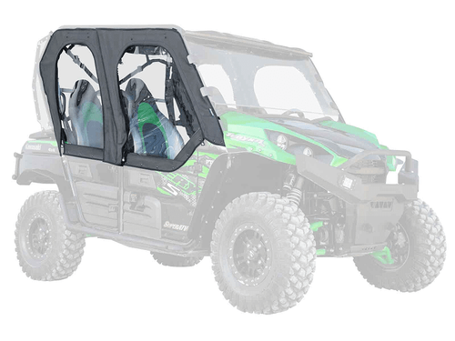 Super ATV|2016+ Kawasaki Teryx S 4|800 4|Primal Soft Cab Enclosure Upper Doors - SE-K-TRX4-001