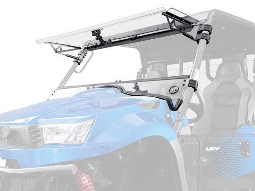 Super ATV 2019+ Kymco UXV 700i Scratch Resistant Flip Windshield - FWS-KY-UXV700-70