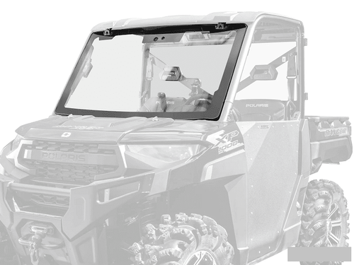 Super ATV|2020+ Polaris Ranger 1000|1000 Crew|MaxDrive Power Flip Glass Windshield