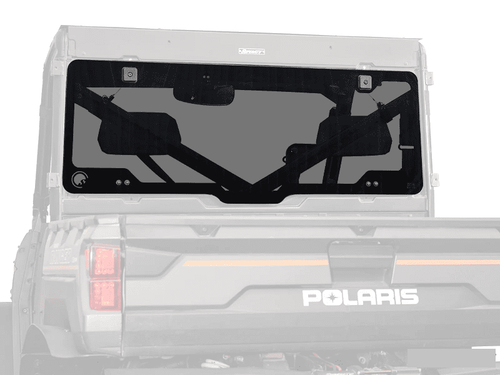Super ATV|2013-2019 Polaris Ranger XP 570 (PRO-FIT)|XP 900|Rear Glass Windshield - RGW-P-RAN1K#AC