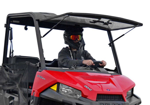 Super ATV|2015+ Polaris Ranger Midsize 500 / 570|Scratch Resistant Flip Up Windshield - FWS-P-RANMID-70