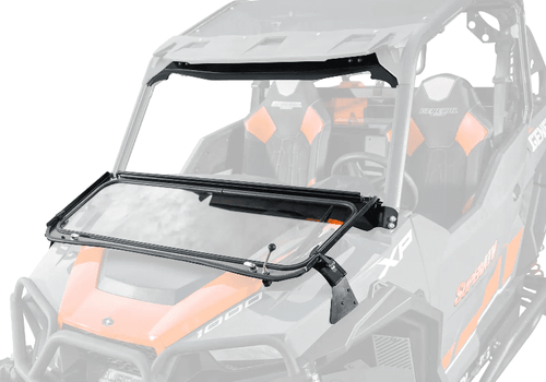 Super ATV|Polaris General 1000|1000 4|General XP 1000|XP 1000 4|Flip Down Glass Windshield - FDGWS-P-GEN-01