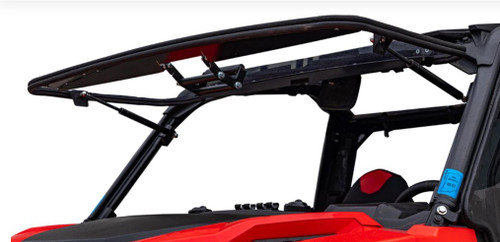 Super ATV Polaris General XP 1000 Scratch Resistant Flip Windshield - SUP-WS-P-GENXP-RC-70