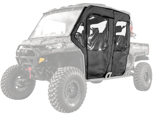 Super ATV|2017+ Can-am Defender Max|Primal Soft Cab Enclosure Doors - SE-CA-DEFMAX-001