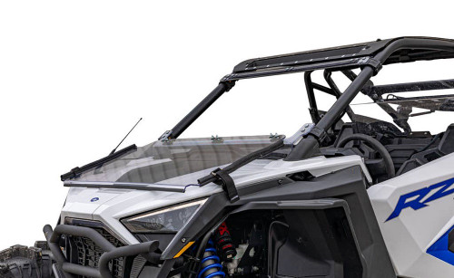 Super ATV Scratch Resistant Flip Down Windshield for Polaris RZR PRO XP