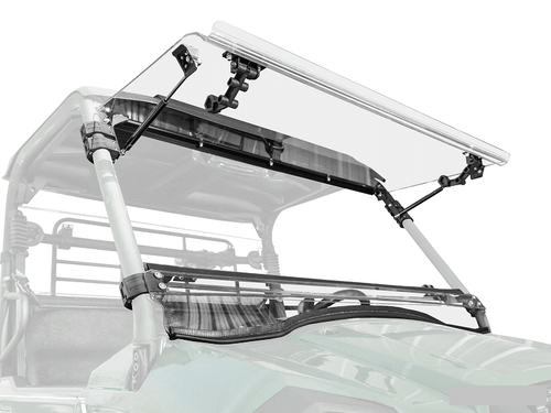 Super ATV|2019+ Kawasaki Mule Pro MX|Scratch Resistant Flip Windshield - Poly