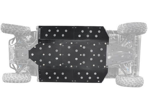 Super ATV Full UHMW Skid Plate for 2015+ Polaris Ranger Midsize 570 Crew - FSP-P-RANMID4